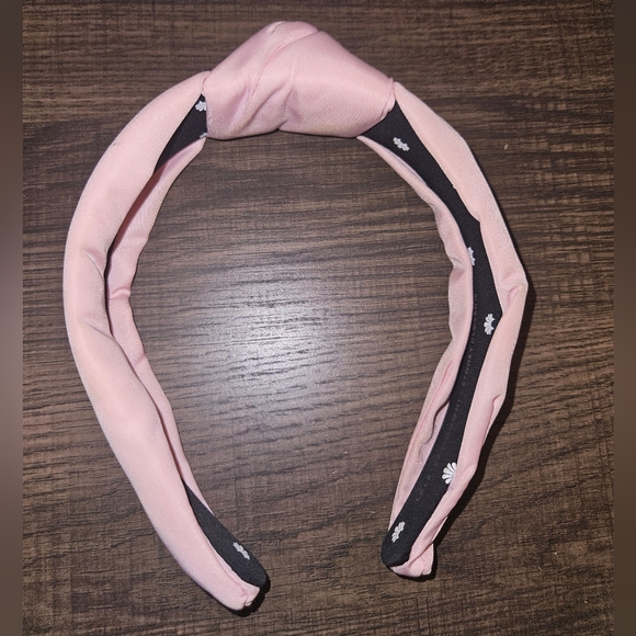 Stoney Clover Lane x Lele Sadoughi Flamingo Pink Nylon Headband - Picture 8 of 8